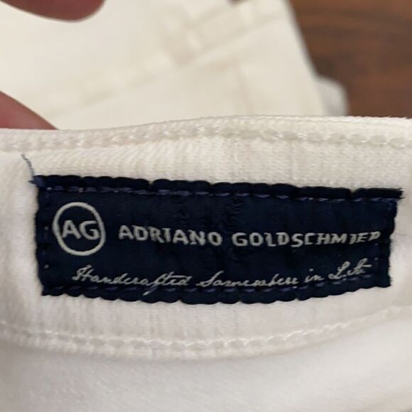 AG Adriano Goldschmied White The Club Well Fitted Flare Leg Jean Summer Coastal - Picture 10 of 12